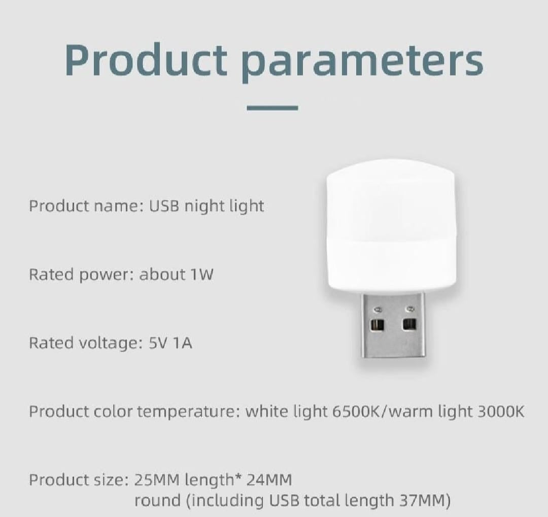 Mini USB LED Light Set – Portable Plug-in Night Lamps