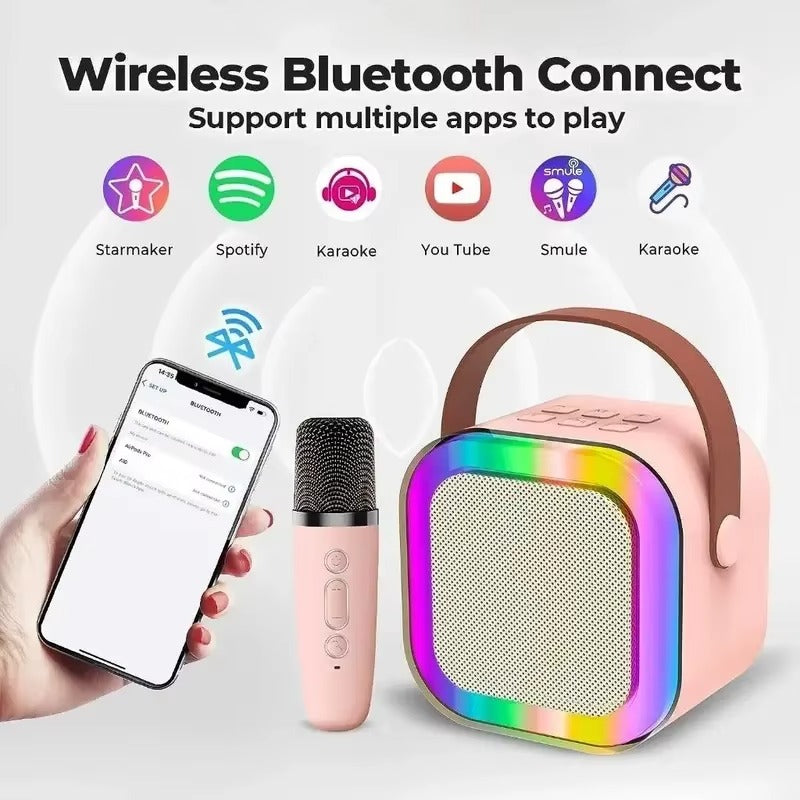 K12 Karaoke Speaker – Wireless Bluetooth Mic with Speaker