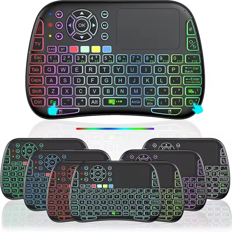 M9 Mini Wireless Keyboard – Air Mouse with Backlit Touchpad