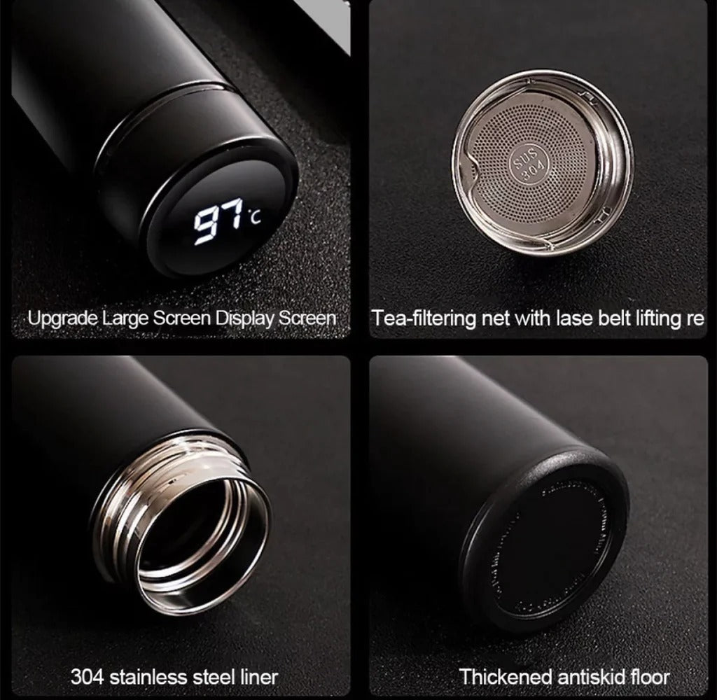Smart LED Thermos Bottle – Stainless Steel Hot & Cold Flask