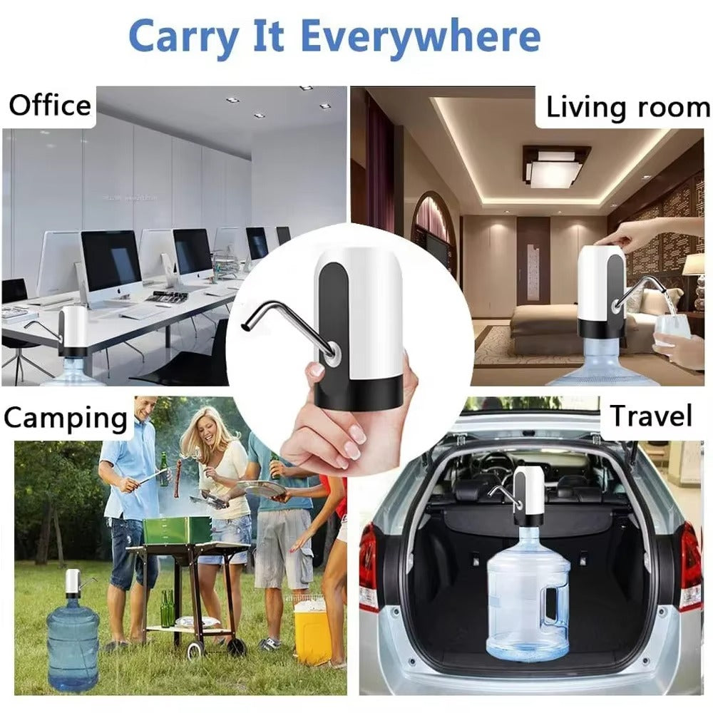 USB Rechargeable Water Pump – One-Touch Bottle Dispenser