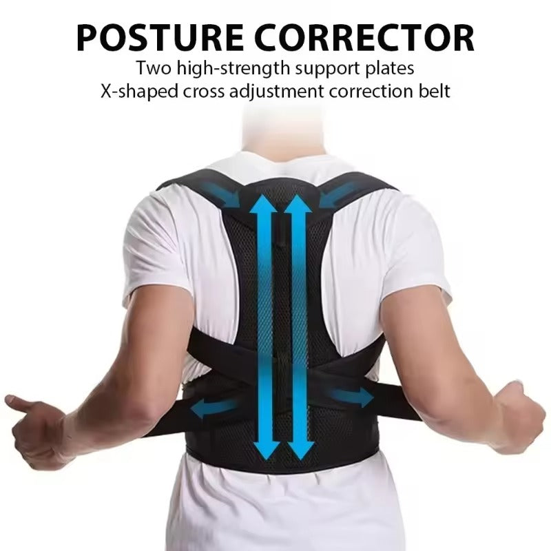 Magnetic Posture Corrector Belt – Adjustable Back Support Brace