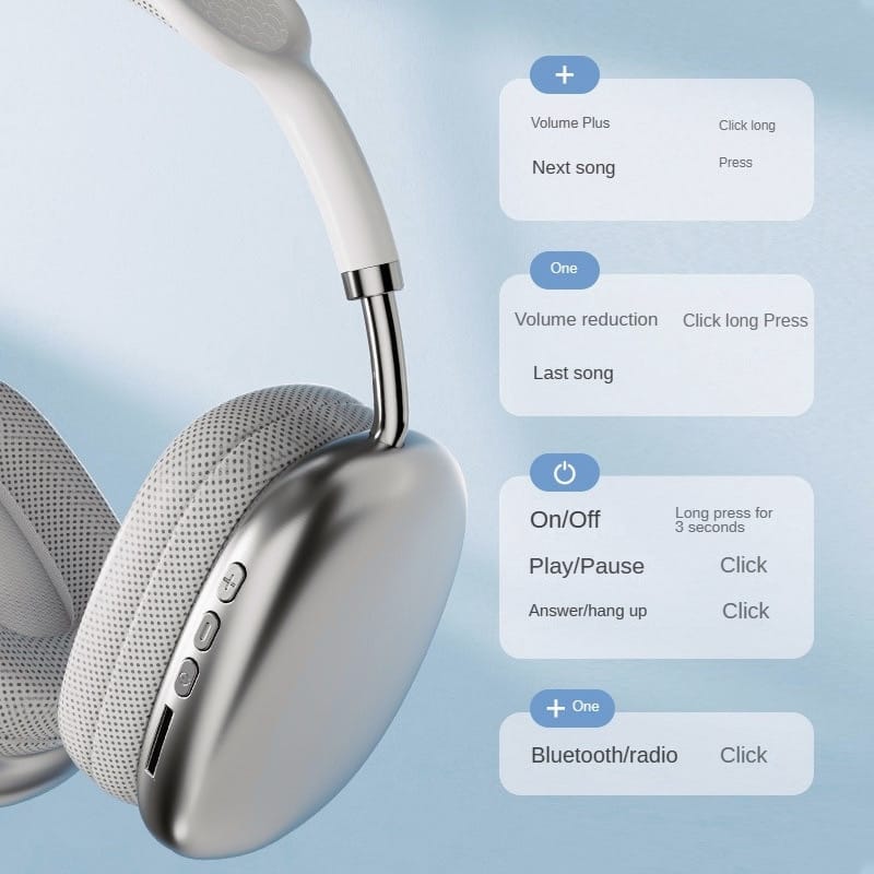 P9 Wireless Headphones – Bluetooth Stereo Noise Cancelling